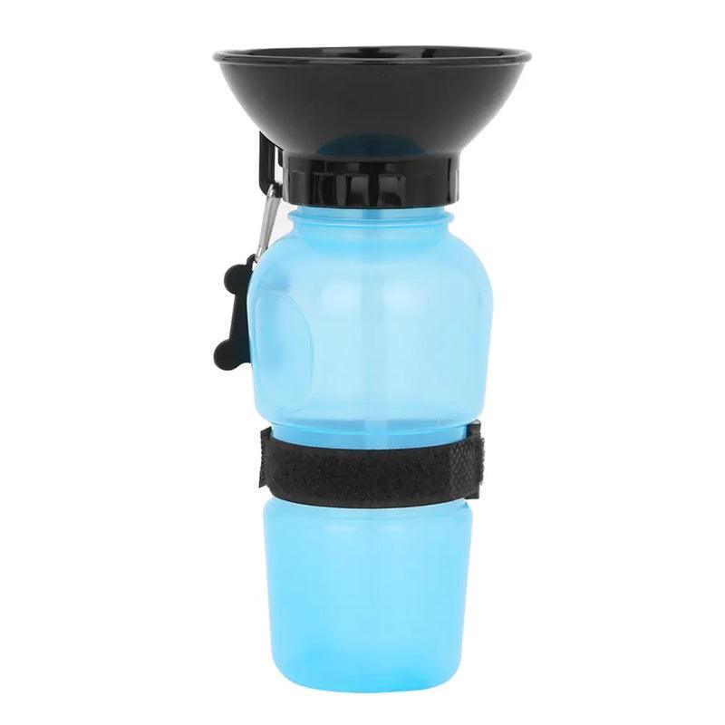 500Ml Dog Cat Water Drinking Bottle Detachable Travel Cup Portable Pet Feeder - Grey