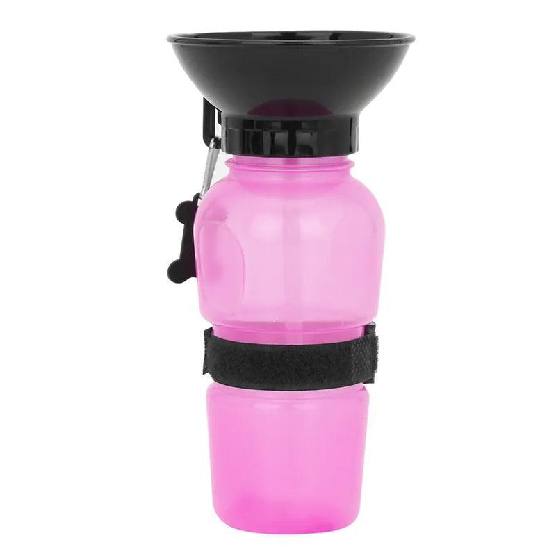 500Ml Dog Cat Water Drinking Bottle Detachable Travel Cup Portable Pet Feeder - Grey